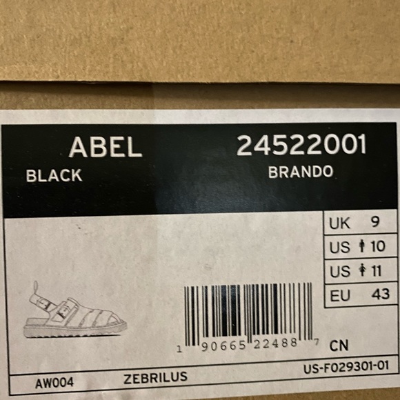 AUTH NIB DR. MARTENS ABEL BLACK PLATFORM SANDAL - Picture 13 of 14